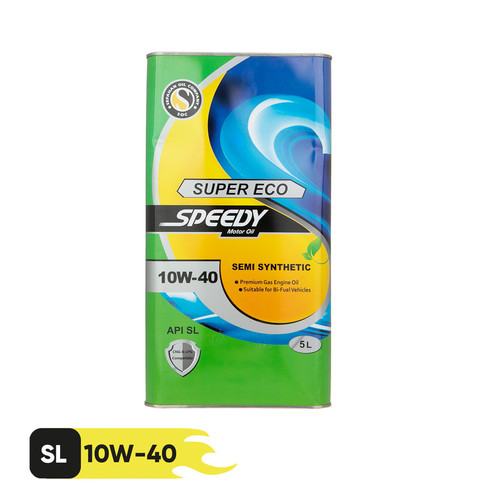 روغن موتور اسپیدی مدل SUPER ECO SL 10W-40/SUPER POWER SL10W40 حجم 5 لیتر