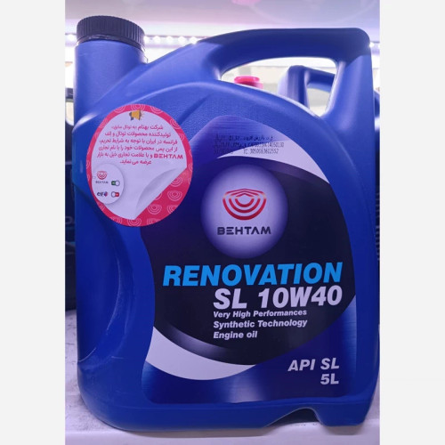 روغن موتور SL10W40 الف رنوویشن بهتام RENOVATION پنج لیتری