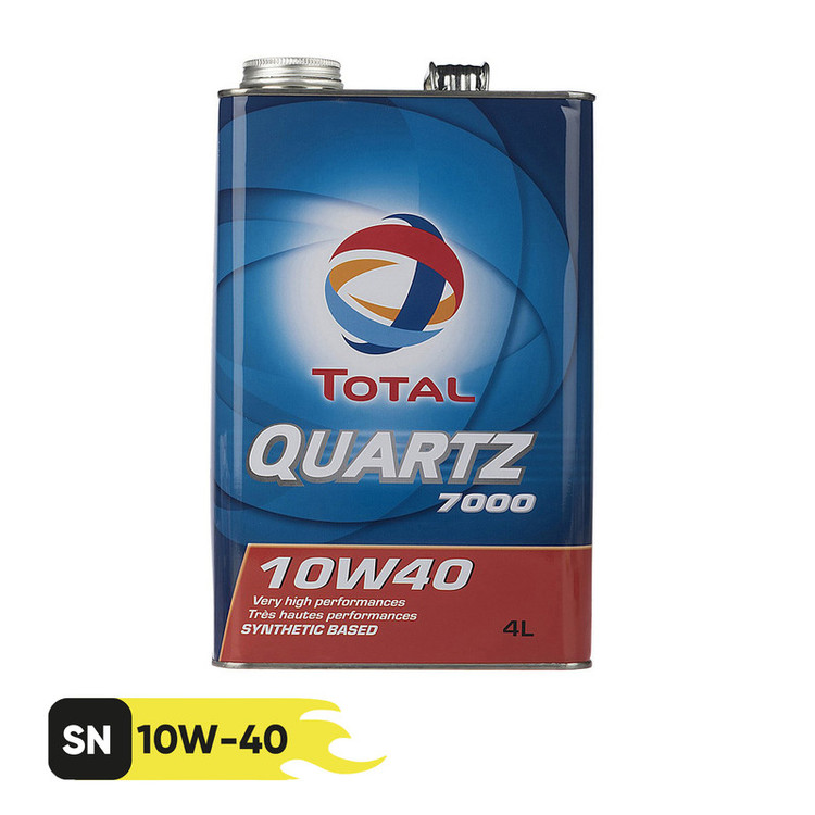 روغن موتور خودرو توتال مدل Quartz 7000 حجم 4 لیتر(پس کرایه)