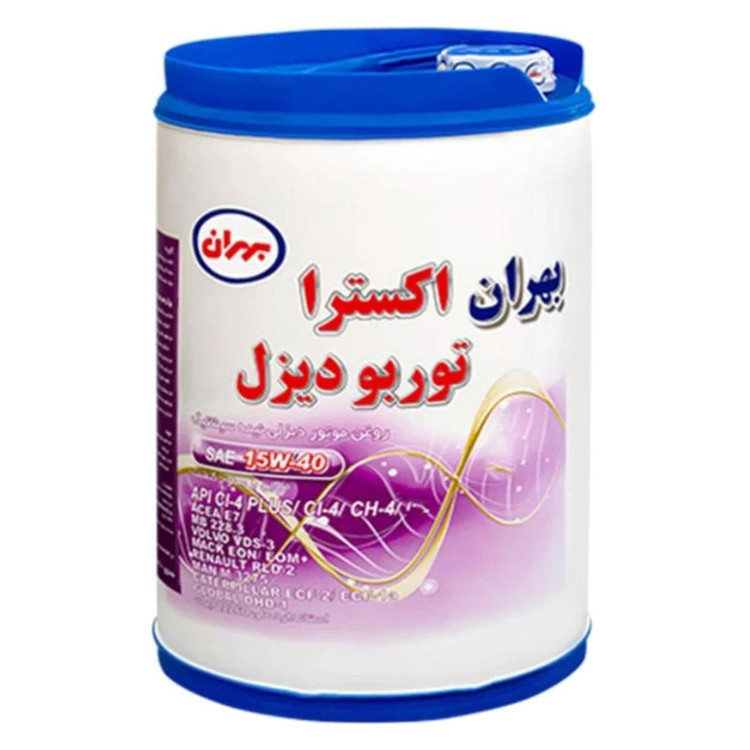 روغن موتور بهران مدل اکسترا توربو دیزل 15w40 حجم 20 لیتر